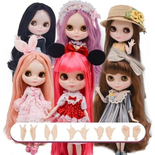 Neo Blyth Doll NBL Customized Shiny Face,1/6 BJD Ball Jointed Doll Ob24 Doll Blyth for Girl, Toys for Children NBL03
