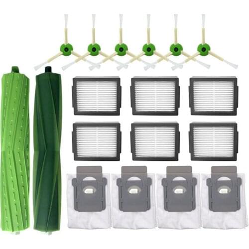 HOT！-Suitable For Irobot Roomba I7 E5 E6 I3 Sweeping Robot Accessories Side Brush Main Brush Filter Dust Bag