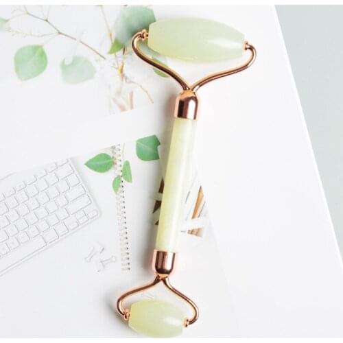 Facial Massage Roller Natural Jade Stone Face Lift Skin Relaxation Slimming Beauty Jade Roller for Face
