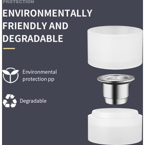 ICafilasReusable nespresso Coffee capsule holder Cezve for coffee tools Pots coffee cup set Transparent Accessories