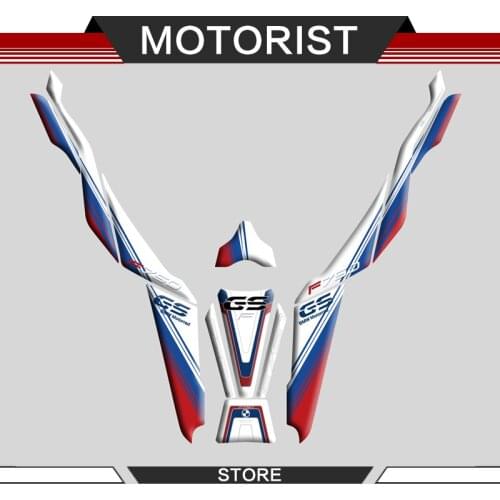 Motorcycle 3D Gel Front Fairing Sticker fuel tank decals tank side Protector racing kit sticker For BMW F750GS f750 gs f 750 gs