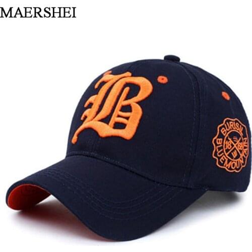 MAERSHEI Cotton Embroidered Letter Baseball Cap Mens Spring Summer Autumn Outdoor Leisure Sports Cap Ms. Visor Hat Sanpback