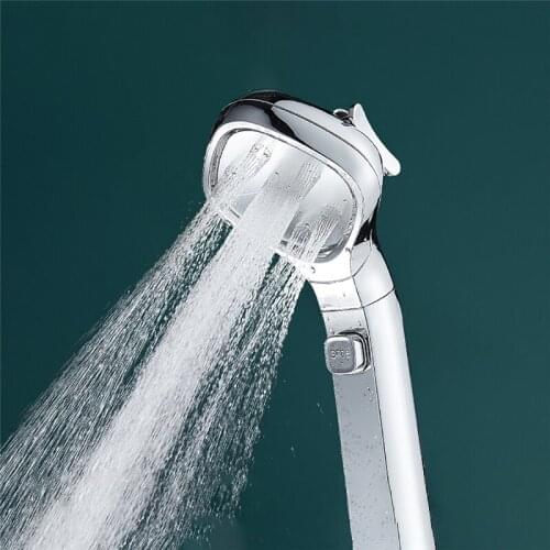 Four-Speed Adjustable Shower Head Pressurized Water Stop Shower Nozzle Rainfall Spray Gun Bathroom Faucet Replacement Parts