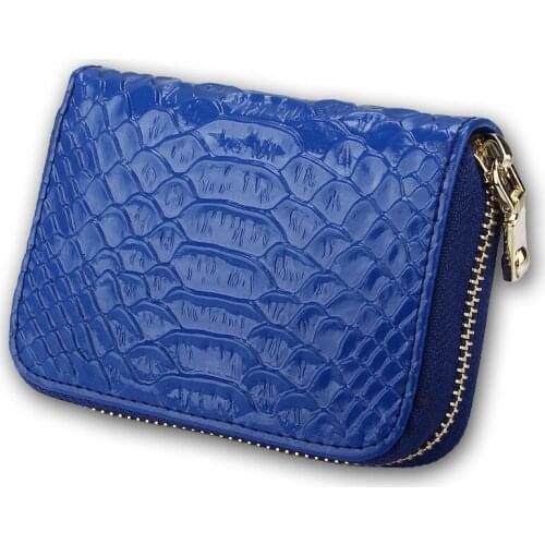 Novel personality women wallets snake pattern cowhide leather card bag purses RFID coin card purse holder ladies car key wallets