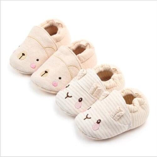 Hot Sale Cartoon Baby Shoes Newborn Soft First Walkers Infants Antislip Boys Girls Crib Shoes