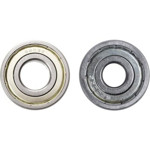 2 Pcs Double Metal Deep Groove Ball Bearings:1 Pcs 6200ZZ 10Mm X 30Mm X 9Mm & 1 Pcs 6203Z 17 X 40 X 12Mm