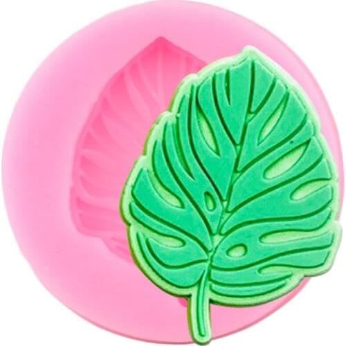Turtle Leaf Silicone Molds Monstera Leaves Fondant Mold Cupcake Topper DIY Cake Decorating Tools Candy Chocolate Gumpaste Moulds