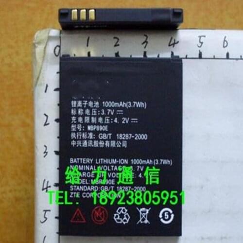 3.7V 1000mAh MBP890E New Replacement Battery For ZTE R710 High Quality battery with phone stander