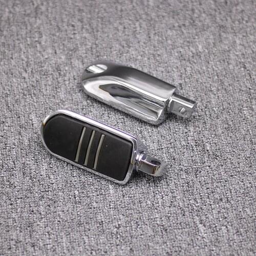 StreamLiner Styled Chrome Footpeg Foot Peg Pedal For Harley Road King FLST Softails Fatboy FLH Touring Electra Street Glide