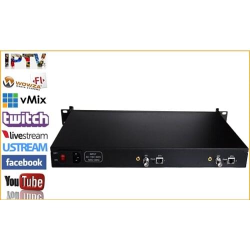 1U Rack HEVC H.265 HD 3G SDI To IP HD Video Encoder IPTV 2 Channels Live Streaming RTMP RTMPS Encoder SDI To H.264 H.265
