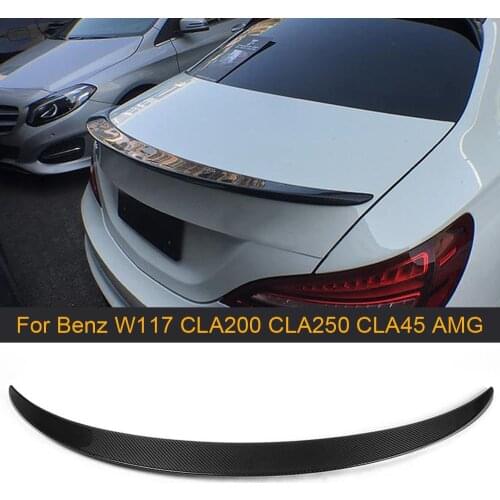 Carbon Fiber Rear Trunk Spoiler Wing for Mercedes Benz W117 C117 CLA250 CLA200 CLA260 Sedan CLA45 AMG 13-17 Rear Spoiler FRP