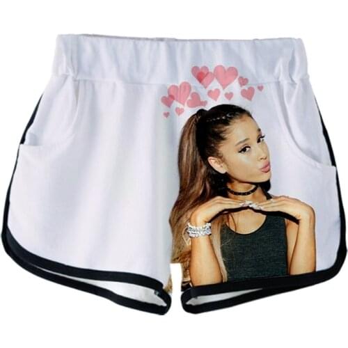 Y2K Style Ariana Grande 3D Womens Shorts New Arrival Hot Sale Girls Fashion Streetwear Shorts Summer Wear Oversize Itself Pants