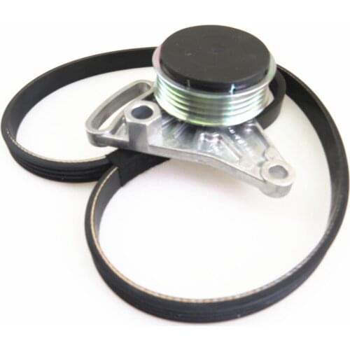 COSTLYSEED 058260511 4pk 855 Air Conditioning Compressor Drive Tensioner Idler Power Pump Belt For Passat B5 A4 A6 1.6 1.8T
