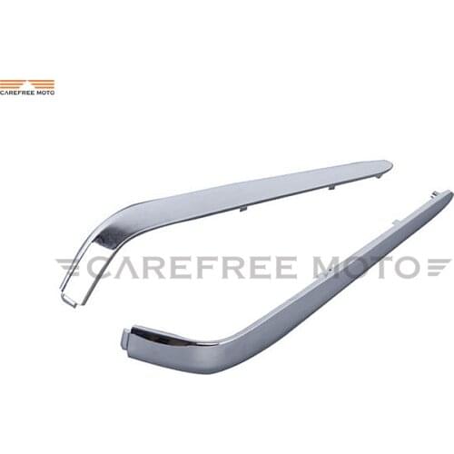 1 Pair Chrome Motorcycle Rear Decoration Trunk Trims Strips Moulding Case for Honda Goldwing GL1800 2001-2011
