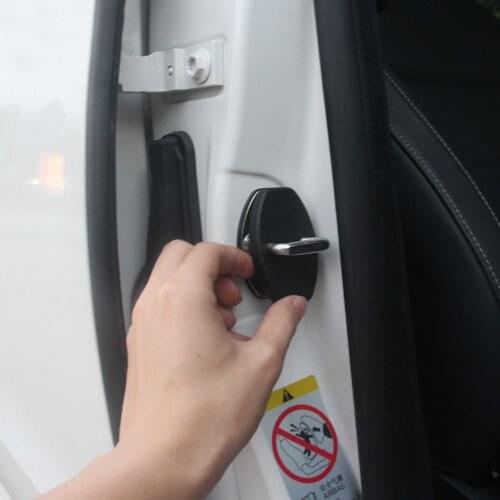 Accessories For Volkswagen VW Tiguan Passat Jetta Golf Touran T-roc Polo Arteon Door Lock Cover Caps Protective ABS Car-styling