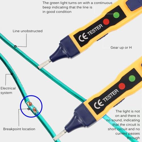 VC1010 Digital AC/DC Voltage Detectors Smart Non-Contact Tester Pen Meter 12-1000V Current Electric Sensor Test Pencil