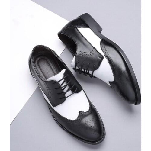 CIMIM Brand Business Formal Men Luxury Dress Shoes Large Size Fashion Men Casual Leather Shoes Italy Bullock Office Loafers