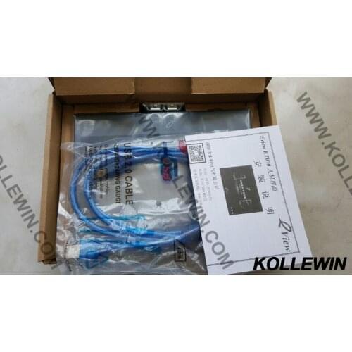 ET070 Original new Kinco eView 7" TFT Touch Panel HMI with Program Cable & Software,2 COM Ports, RS232/RS485-2 1-year warranty