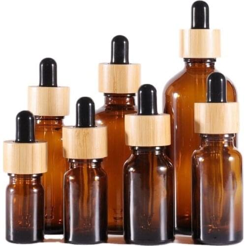 100pcs5/10/15/20/30/50/100ML Refillable Dropper Bottle essential oil Glass Aromatherapy Liquid Drop for massage Pipette Bottles