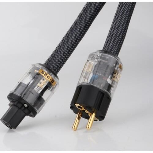 Hi-End 4Square hifi audio EU/US Power Cord Pure Copper Power Cable