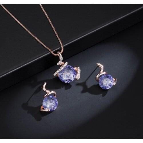 Classic Rhinestone Inlaid Irregular Hollow Metal Pendent Earrings Necklace Set Korean Neck Ear Jewelry Sets for Women Girls Gift