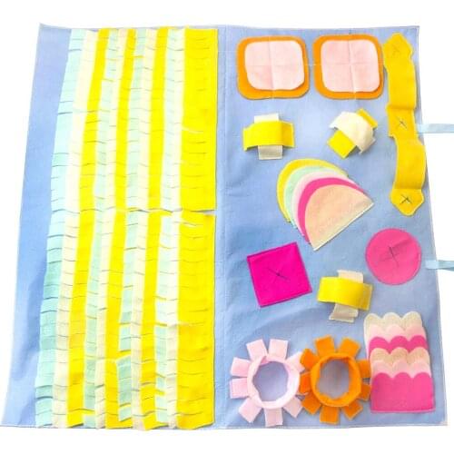 Pet Dog Snuffle Mat Training Feeding Mat Nosework for Dogs Activity Fun Play Mat for Relieve Stress Restlessness 35"x 35"