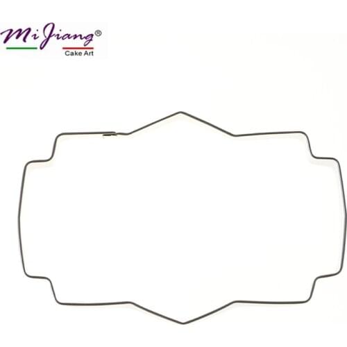 Mijiang Stainless Steel Polymer Clay European Frame Cake Cutter Slicers Cookie Biscuit Mold DIY Fondant Decorating Tools Baking