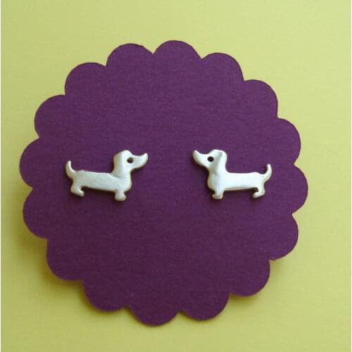 Fashion Cartoon Dachshund Dog Earring Statement Jewelry Mini Dachshund Stud Earring Boucles d'oreilles