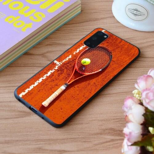 For Samsung Tennis Print Soft Silicone Matt Case TPU Cover Galaxy S Note M and Galaxy A