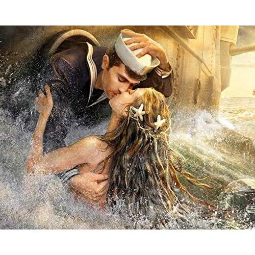 Sweet kissing couple sets Needlework Cross stitch 14CT Unprinted Embroidery kits ArtsCross-Stitching,DIY Handmade Home Decor