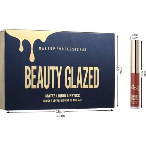 Lips Makeup Matte Liquid Lipstick Set Lip Gloss Easy To Wear Long-lasting Waterproof Matt Lip Stick Lip 6 Colors
