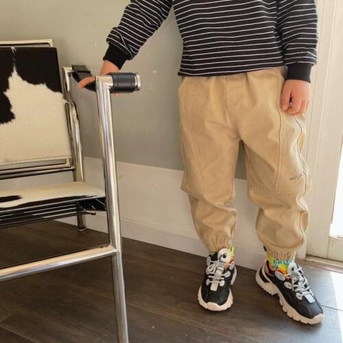 2021 Solid Spring Summer Thin Casual Pants Boys Kids Trousers Children Clothing Teenagers Formal Outdoor High Quality