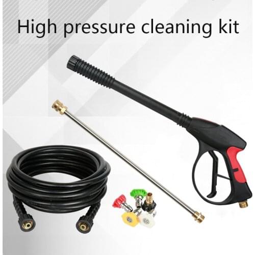 4000psi High Pressure Gun Pressure Washer Gun Car Washer Water Spray Gun Nozzle Tips M22 High Pressure Water Pipe cleaning kit