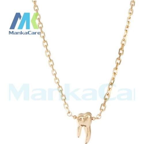 Tooth Type Personality teeth pendant necklace short paragraph clavicle chain alloy Fashion jewelry Dental Clinic gifts