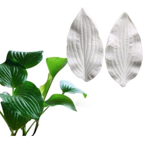 Hosta leaves Silicone Molds Fondant Cakes Decorating Tools Silicone Molds Sugarcraft Chocolate Baking Tools Cakes Gumpaste Form