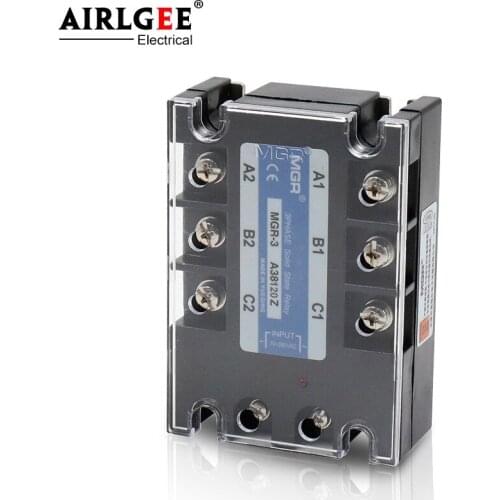 Solid state relay MGR-3 A38120Z TSR-120AA 120A 380VAC 70~280VAC AC Control AC Three phase solid state relay