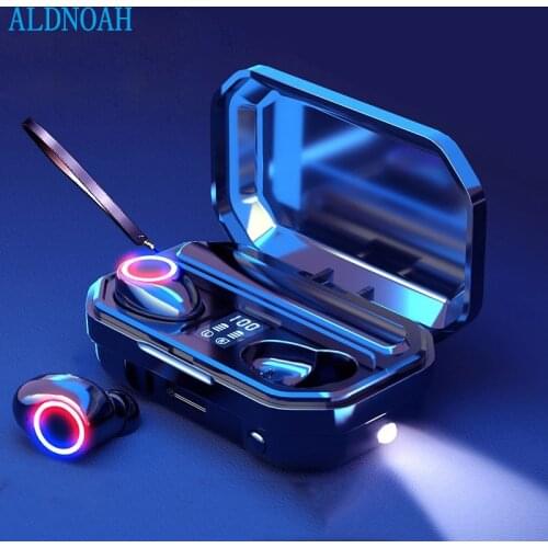 TWS Bluetooth 5.0 Earphones 3000mAh Charging Box Sports Waterproof Headphone 9D Stereo Earbuds Headsets power bank Headsets