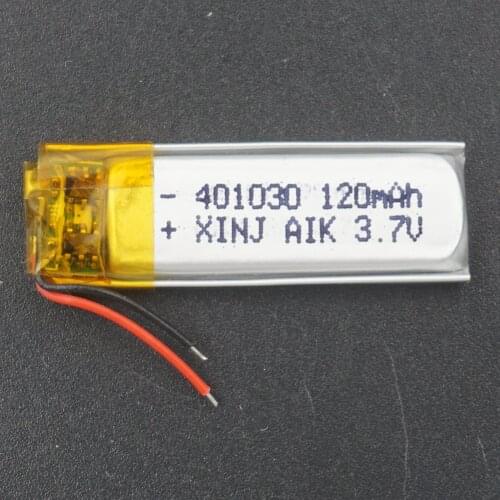 XINJ 3.7V 120 mAh li Lithium Polymer Battery li po cell 401030 For headphones bluetooth earphone bluetooth speaker smart watch
