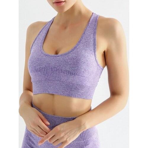 Womens Seamless Sports Bra No Steel Ring Underwear Wrapped Chest Comfortable Backless Bra Running Gym Sport bra Yoga Shirts