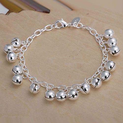 Wholesale High Quality Jewelry Bridal 925 Sterling Silver Fashion Bracelets For Women Best Gift SMTH056 Fashion Bell Bracelet