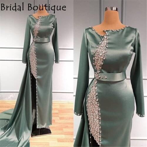 Special Couture Formal Beaded Evening Dress 2021 Long Sexy Vintage Prom Gowns Party Arabic Women Vestidos Abendkleider Customize
