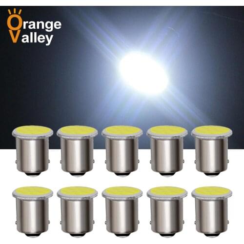 10X P21W 1157 Bay15d 1156 BA15S P21W LED Turn Signal Bulb COB Car Interior Light Parking Reverse Back Brake Lamp Super Bright