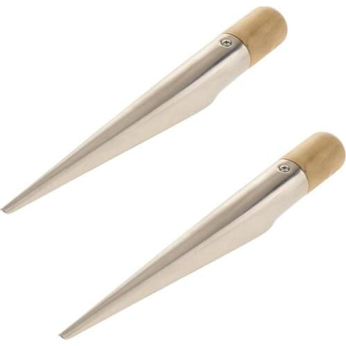 2 Pcs Stainless Steel 170mm Splicing Spike Fid With Plastic Handle-for Rope