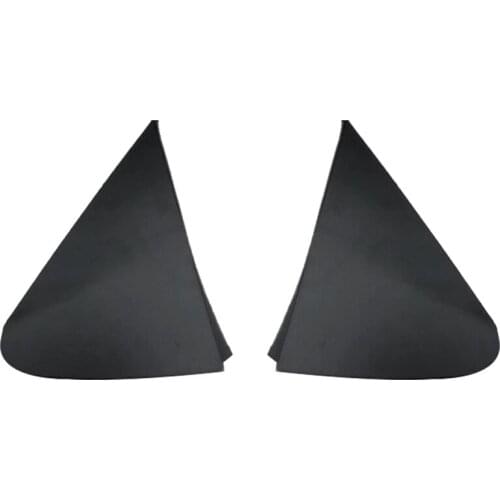 2Pcs Car Front Window Plate Side Mirror Corner Triple-cornered Window Garnish Cover Panel for Toyota Yaris 2008-2012