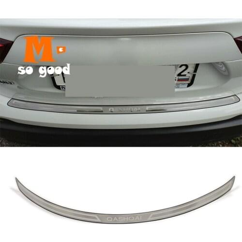 2016 17 18 2019 For Nissan Qashqai J11 Ultrathin Stainless Rear Bumper Trunk Protectors Sill Guard Pedal Car accessories 1pcs
