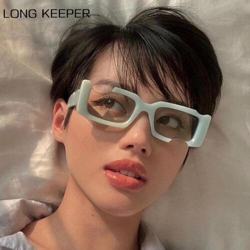 2021 Small Rectangle Sunglasses Women New Fashion Shades Brand Designer Trendy New Sun Glasses Lady Retro Oculos De Sol UV400