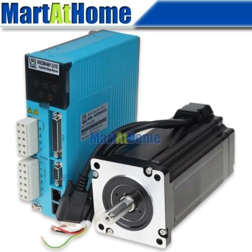 3 Phase 1500rpm 7.8N.m 220V AC CNC Stepper Servo Motor Driver Kits Full Closed-loop Driver + Stepper Motor with Encoder #SM748