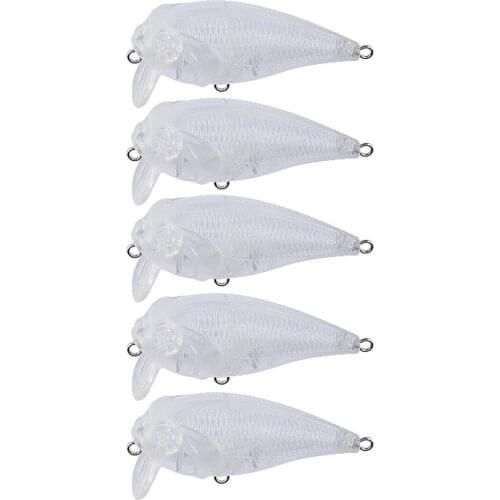 5.5cm 7.2g 50pcs Blank Nude Baits Crank Pencil Minnow Bait Unpainted Lure Bodies Fishing Bait