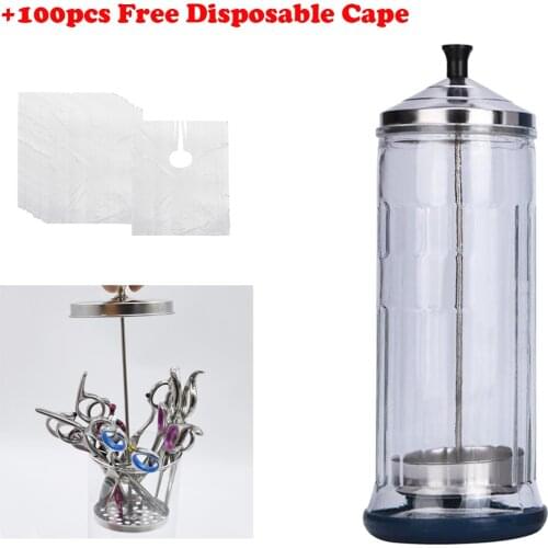 Jar Sanitizer Jar Unbreakable Nipper Nail Tools Disinfect Canister