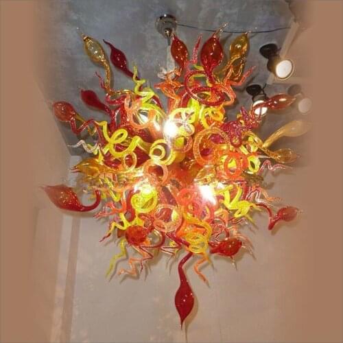 Hotel Big French Vintage Chandelier Handmade Blown Glass Big Chandelier for Livingroom Decoration